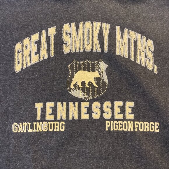 Large Gray Great Smoky Mtns Tennessee Urban 360 Hoodie Pocket - Picture 1 of 7